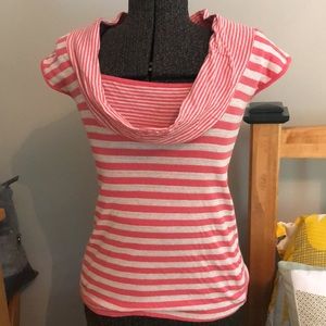 Anthropologie Little Yellow Button Striped Detailed Cotton Top XS